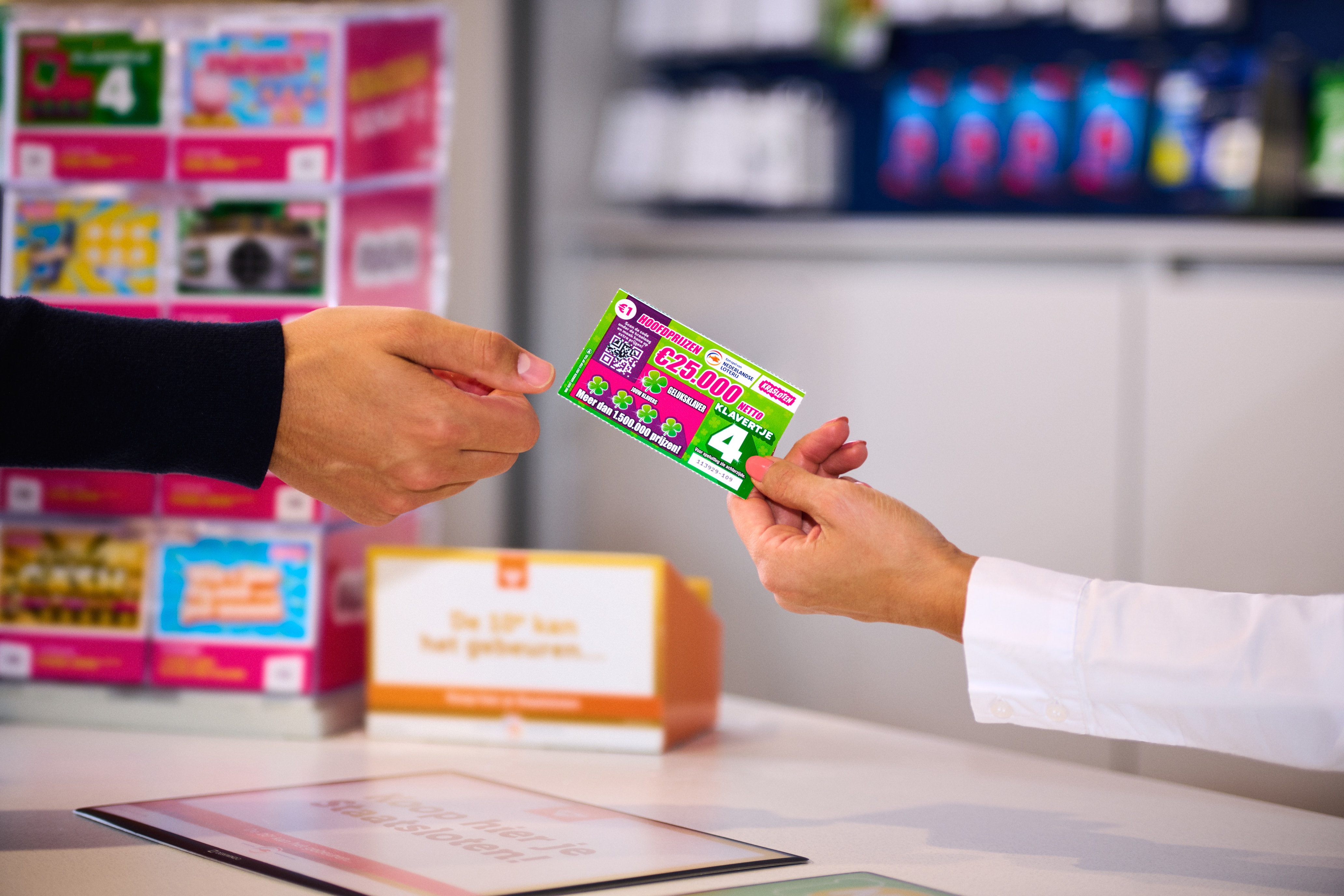 Klavertje 4 winkelverkoop