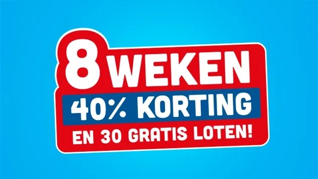 Lucky Day actie: word abonnee en krijg 8 weken 40% korting en 30 gratis loten