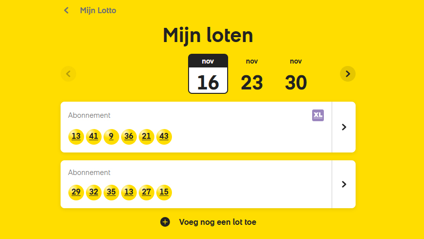 lotto mijn omgeving loten