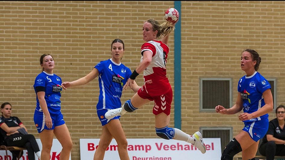 Handbalspelers in actie